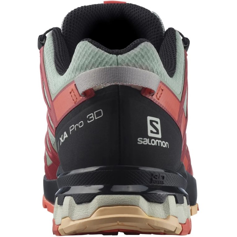 Olive / Red Salomon Xa Pro 3d V8 GTX Women's Trail Running Shoes | IE QJ3184